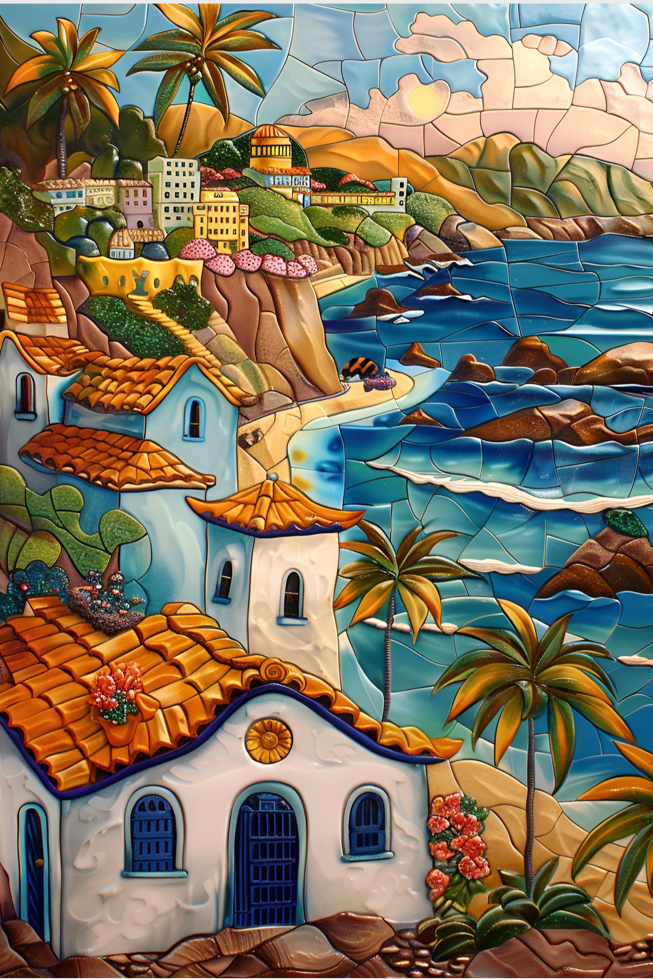 Mexican Riviera Tile Mural