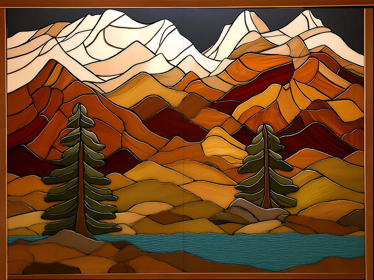 Log Cabin Ceramic Tile Murals