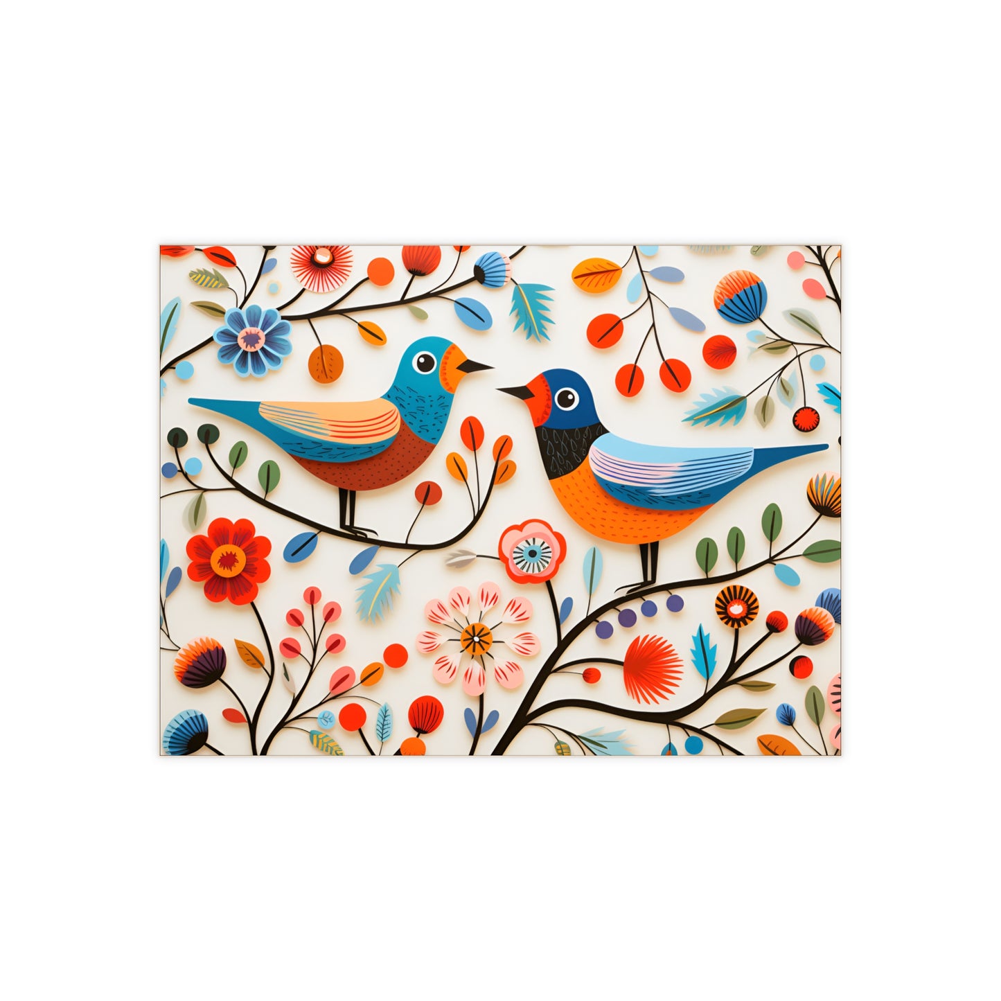 Scandinavian Birds Ceramic Tile