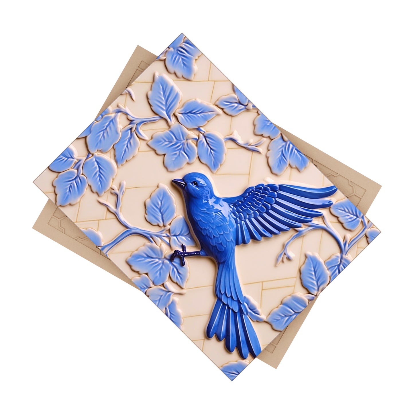 Bluebird Ceramic Tile, Bird Accent Tile
