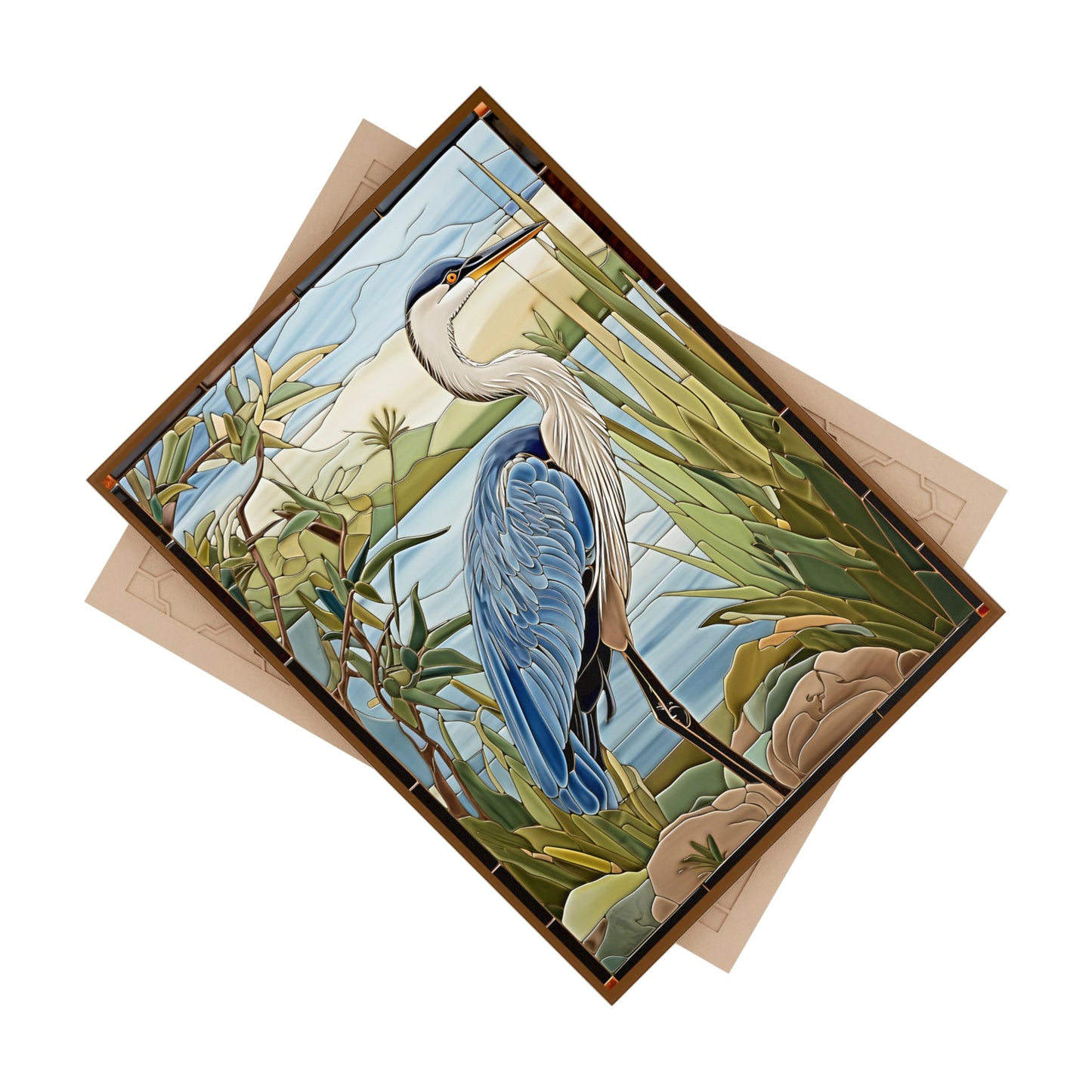 Blue Heron Ceramic Tile or Mural.