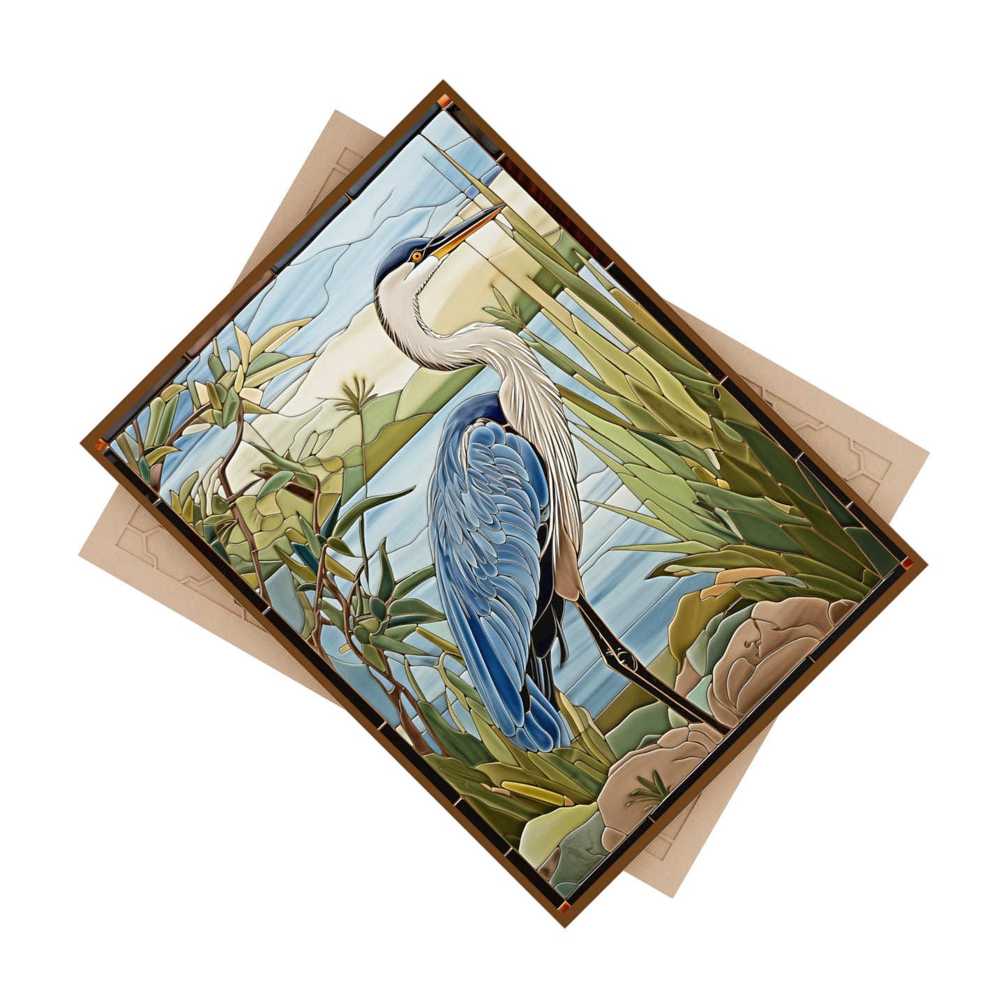 Blue Heron Ceramic Tile or Mural.