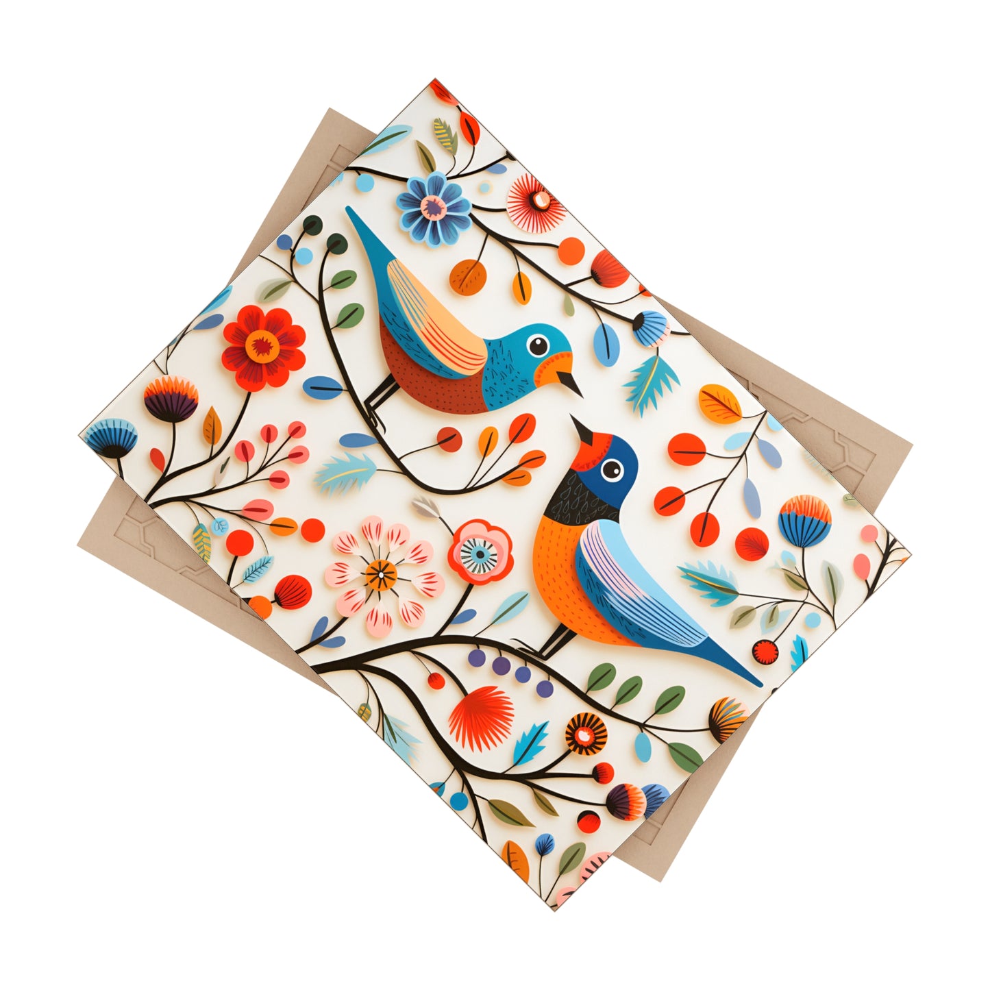 Scandinavian Birds Ceramic Tile