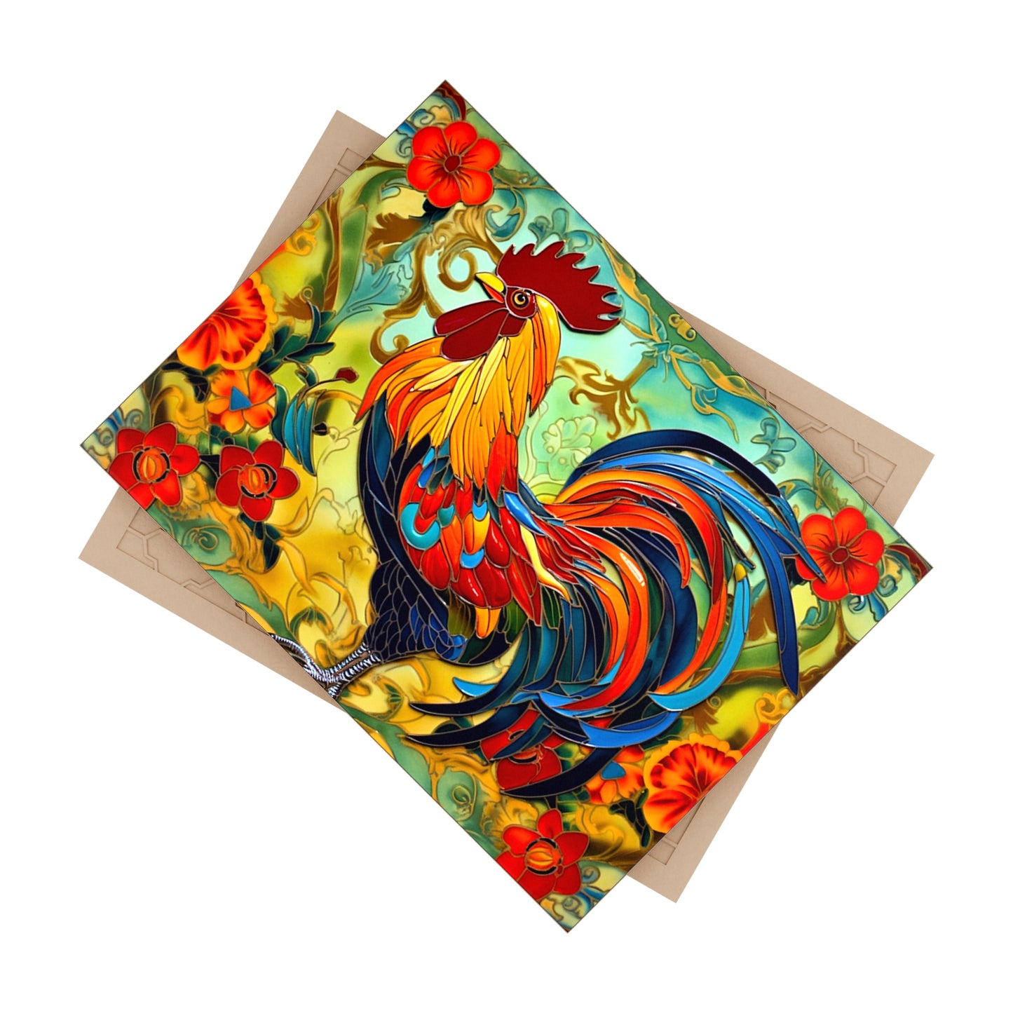 Rooster Ceramic Tile, Kitchen Accent Tile