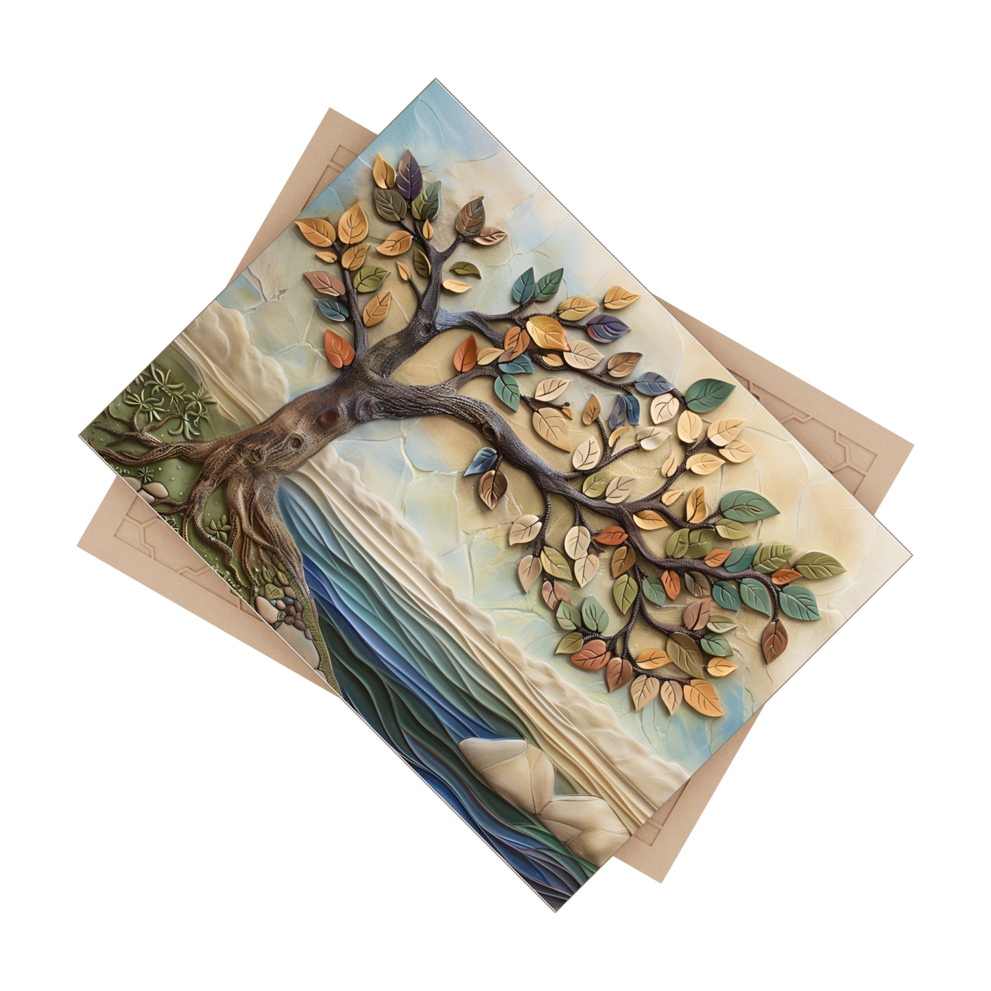Tree by the Coast Ceramic Tile or Mural.