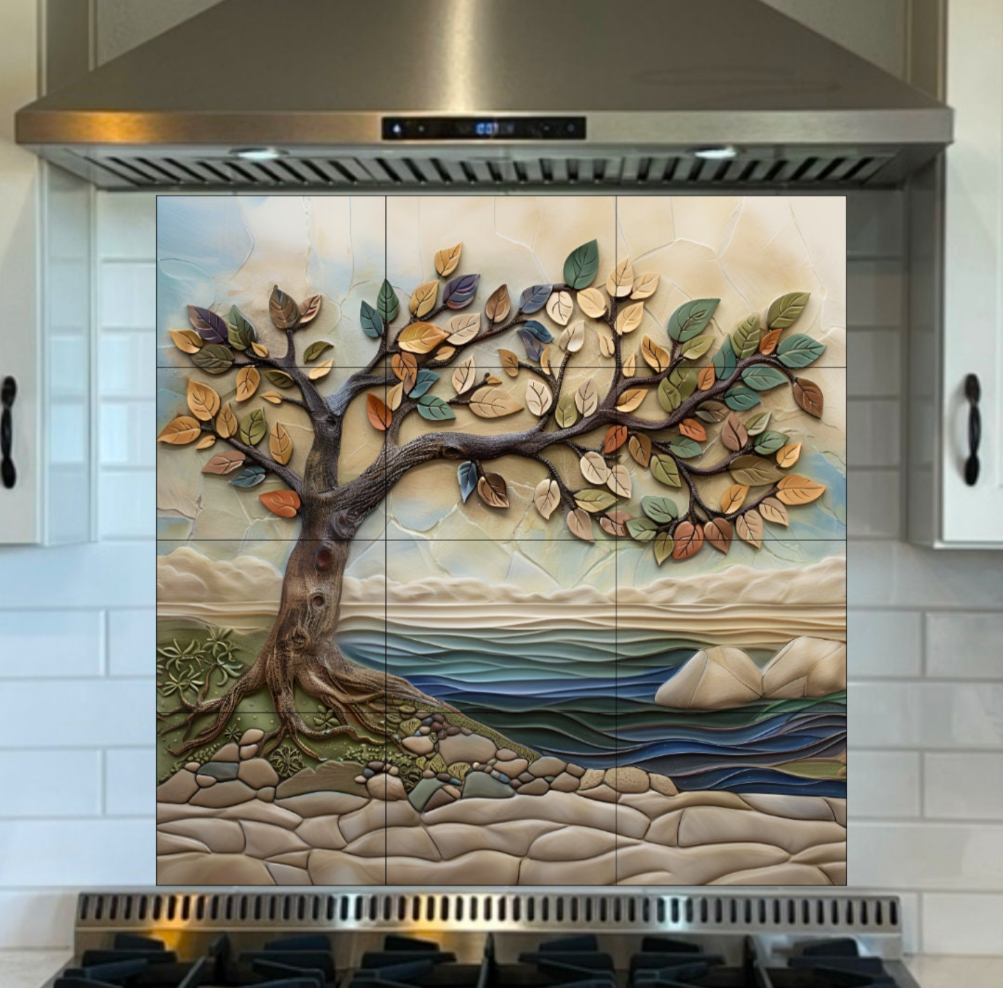 Tree by the Coast Ceramic Tile or Mural.
