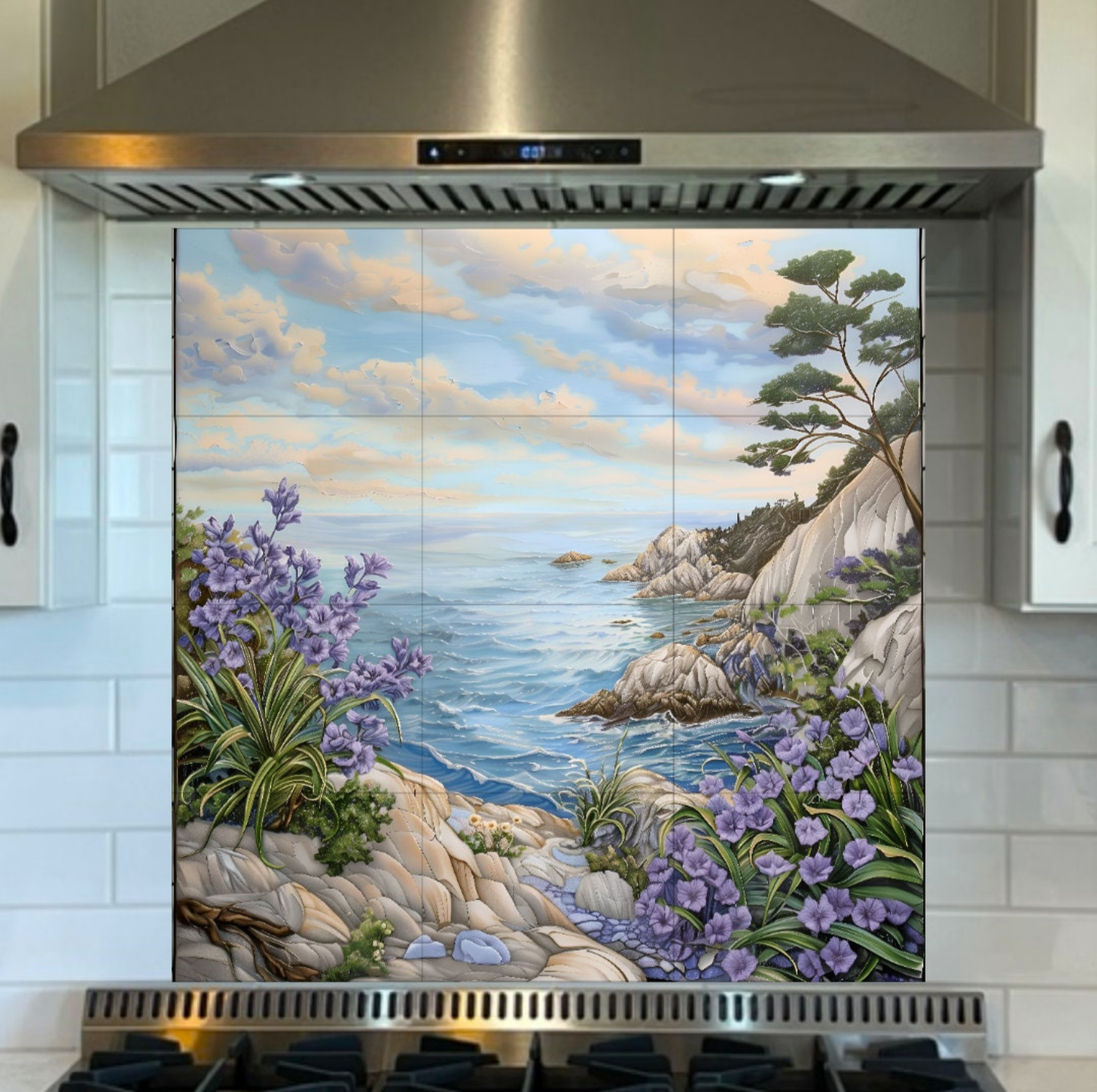 Scenic Ocean Overlook Ceramic Tile or Mural.