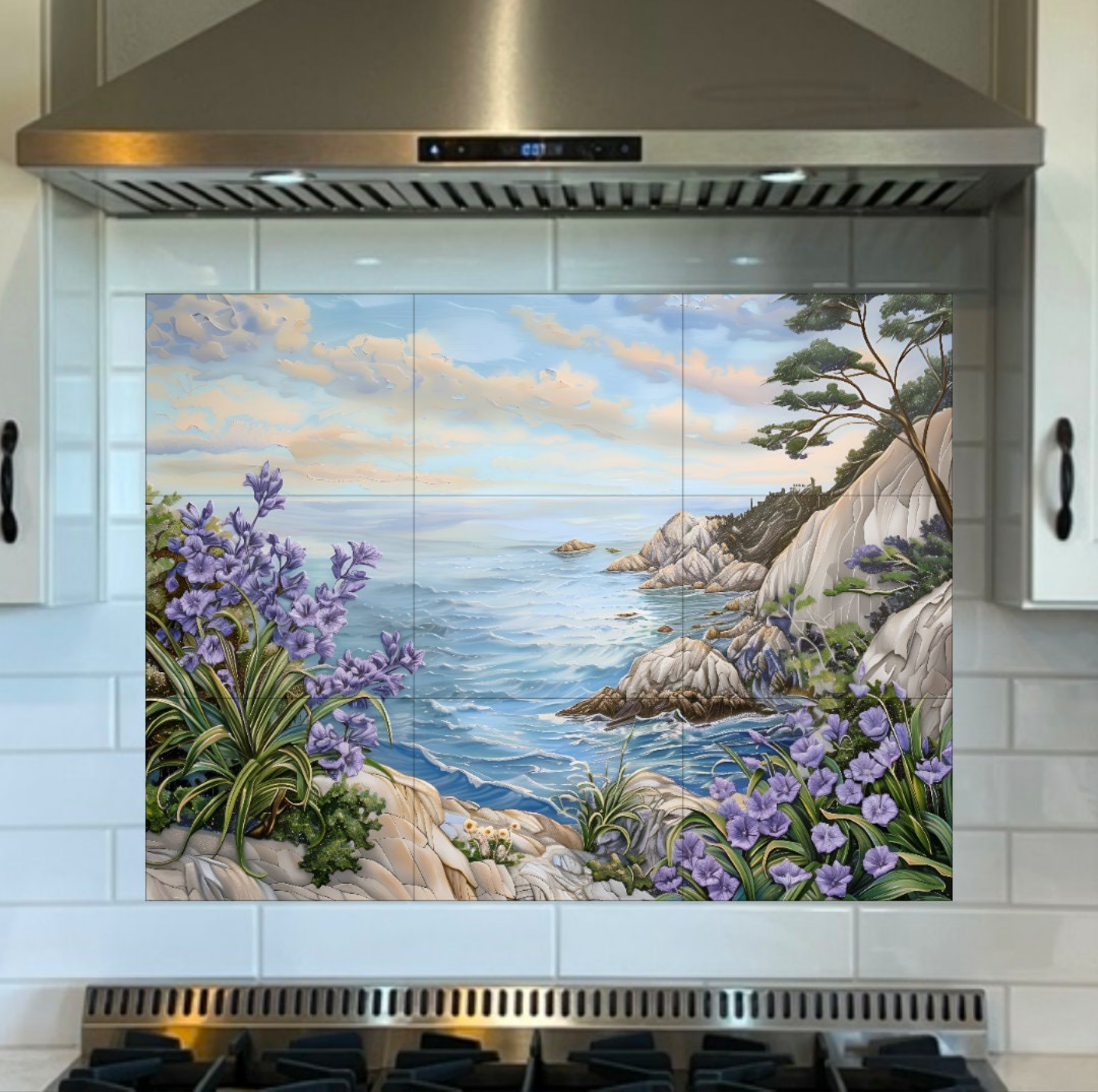 Scenic Ocean Overlook Ceramic Tile or Mural.