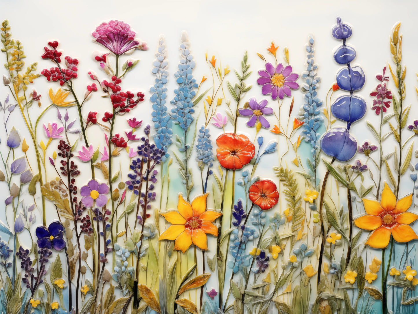 Wildflowers Ceramic Tiles.