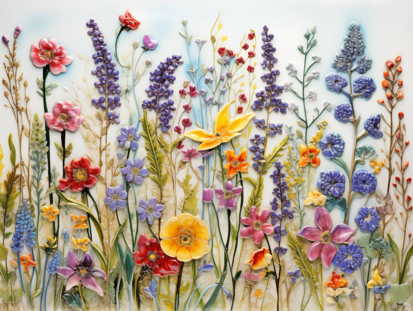 Wildflowers Ceramic Tiles.