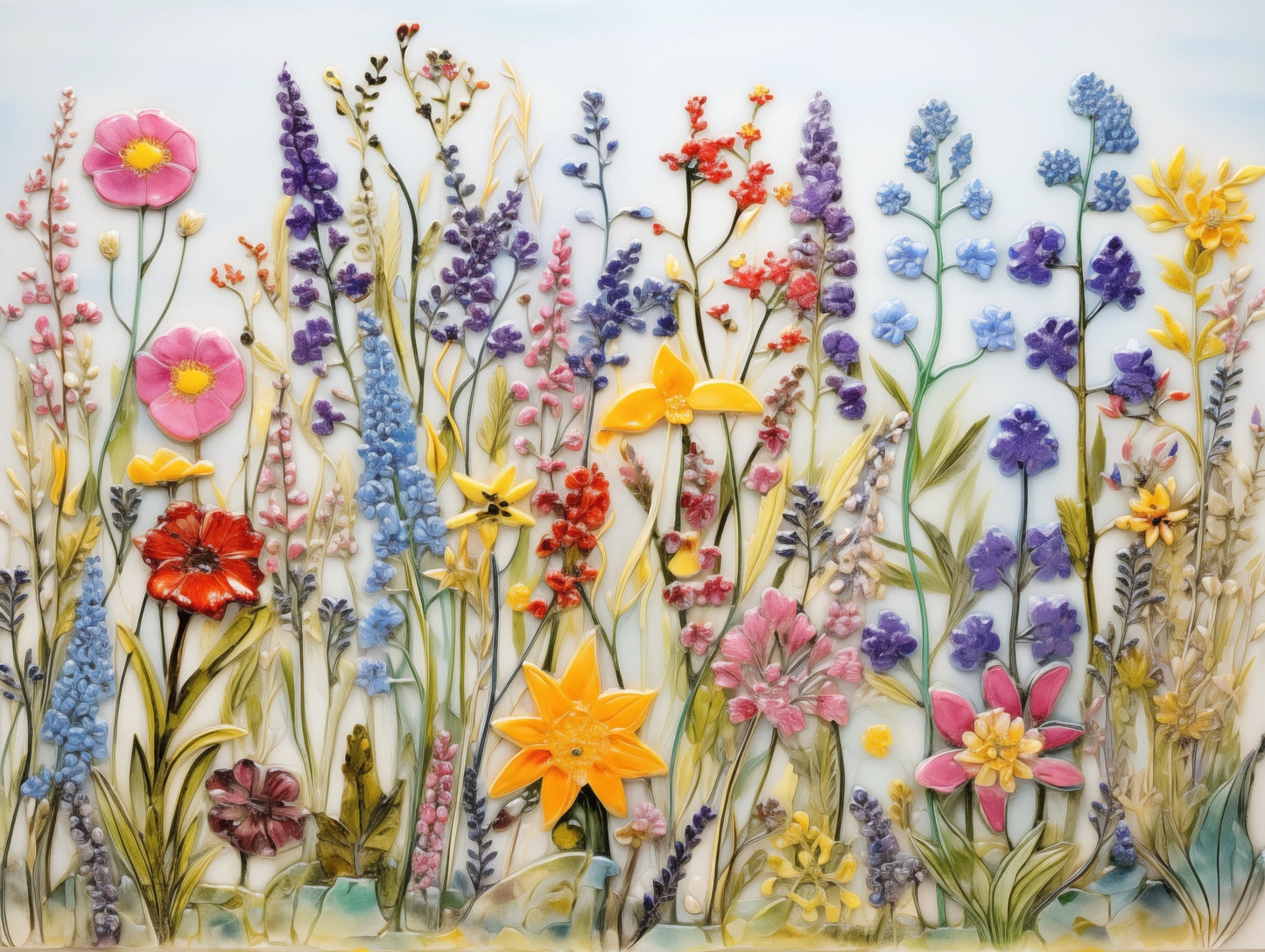 Wildflowers Ceramic Tiles.