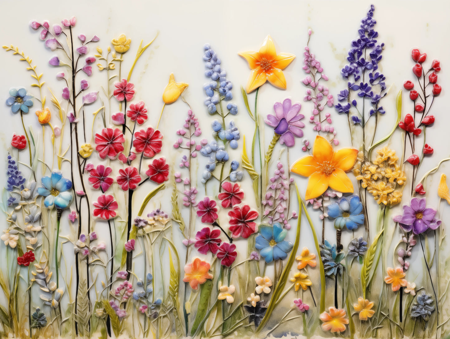 Wildflowers Ceramic Tiles.