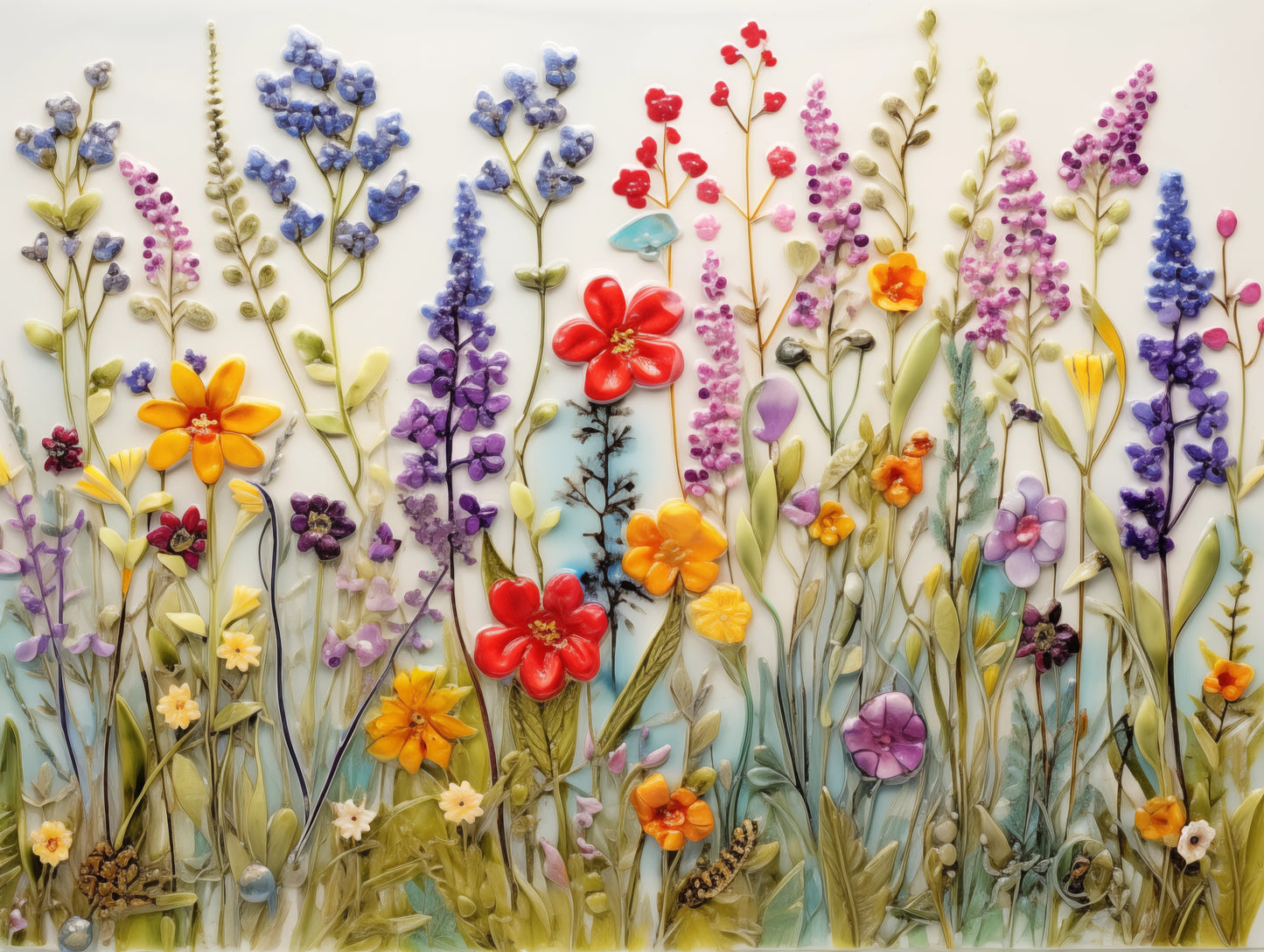 Wildflowers Ceramic Tiles.