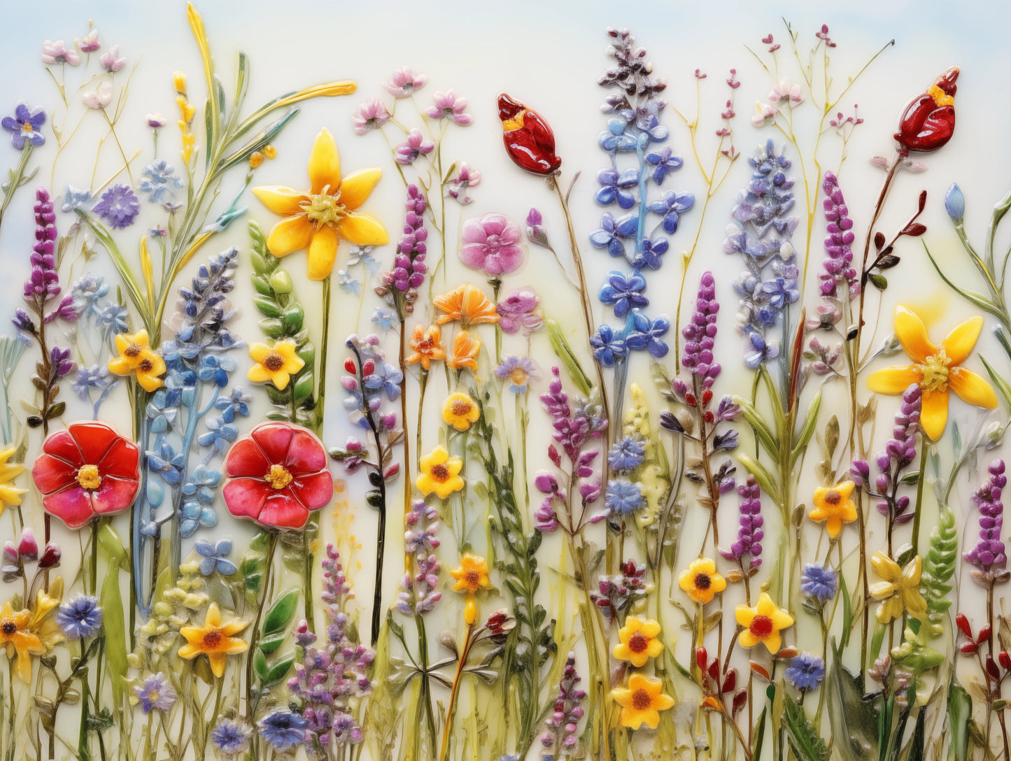 Wildflowers Ceramic Tiles.