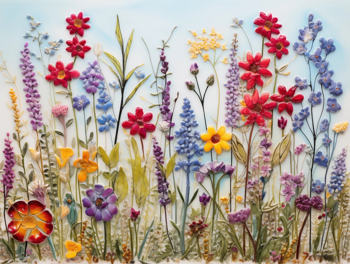 Wildflowers Ceramic Tiles.