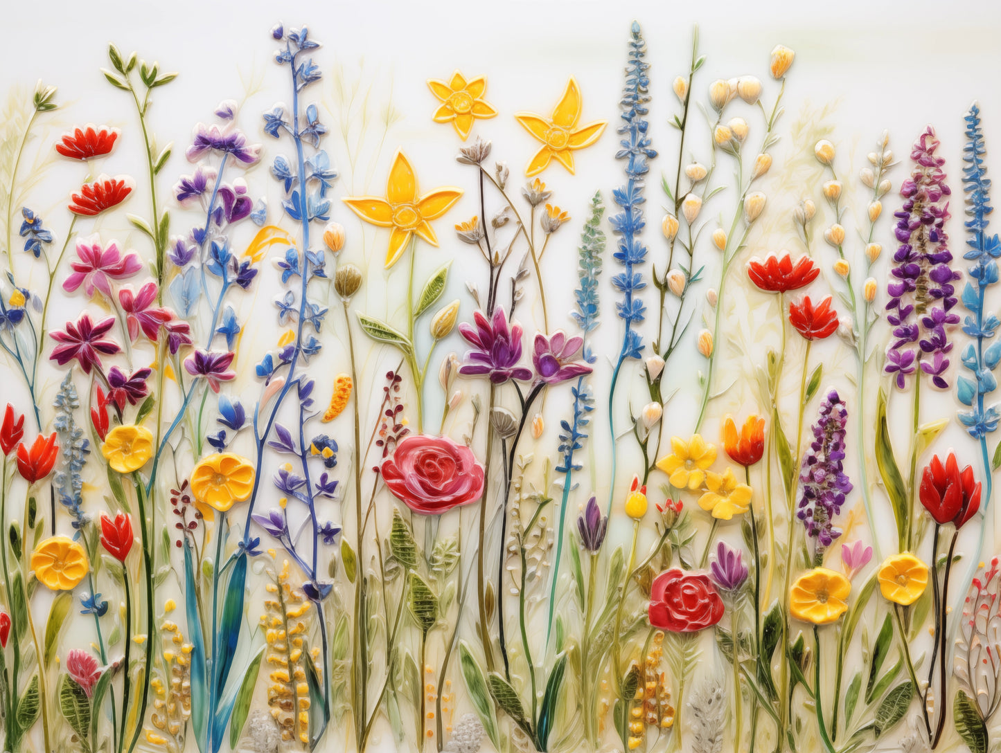 Wildflowers Ceramic Tiles.