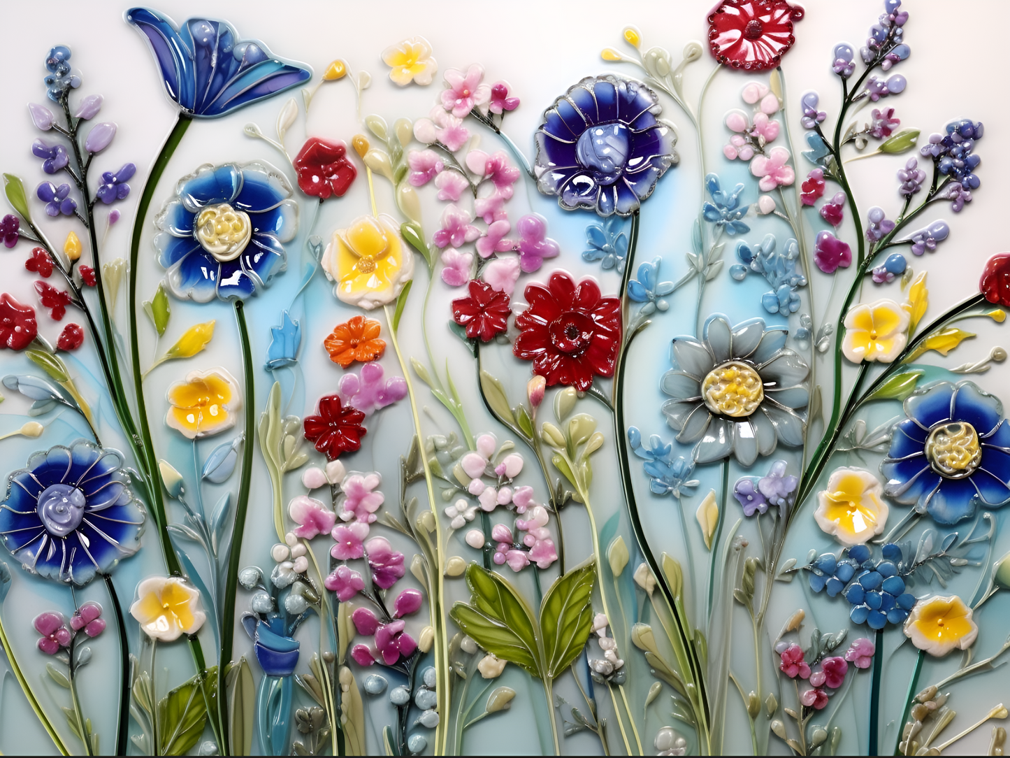 Summer Flowers Tiles.