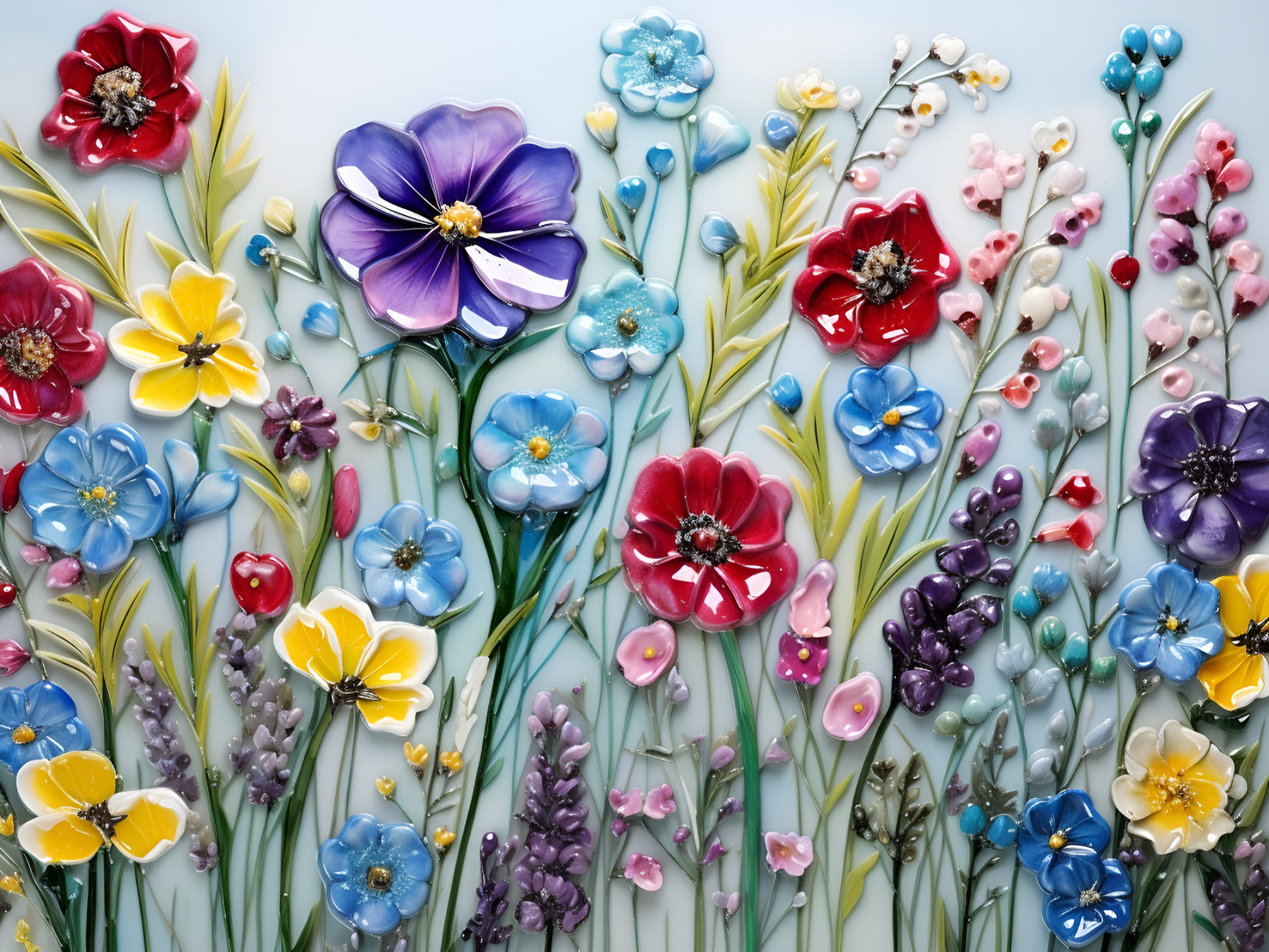 Summer Flowers Tiles.