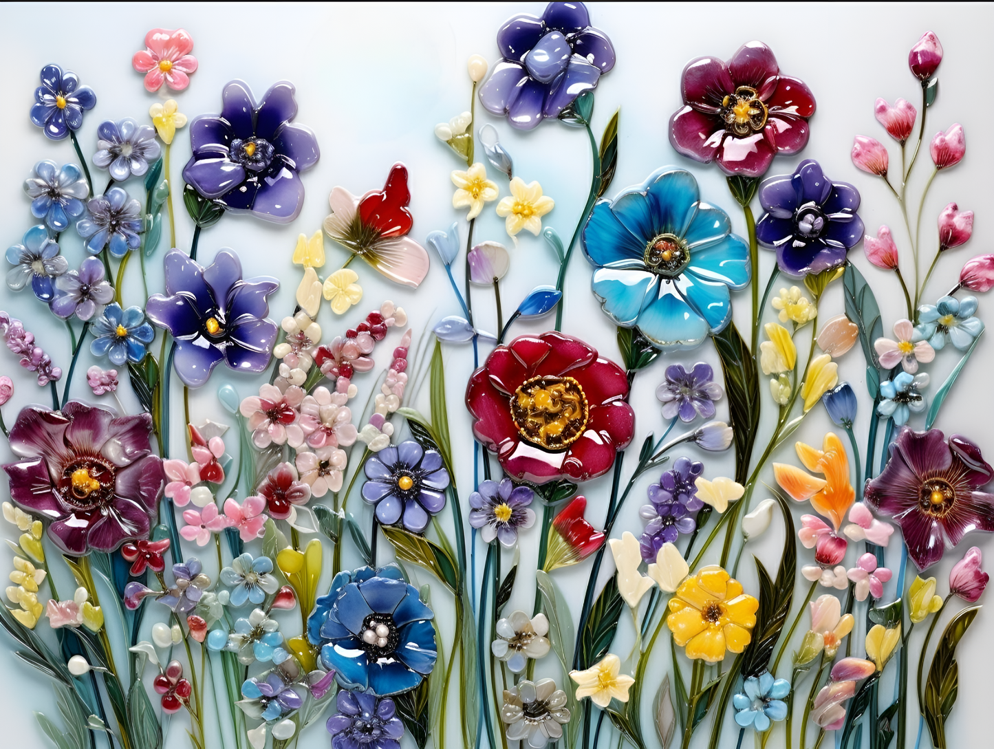 Summer Flowers Tiles.