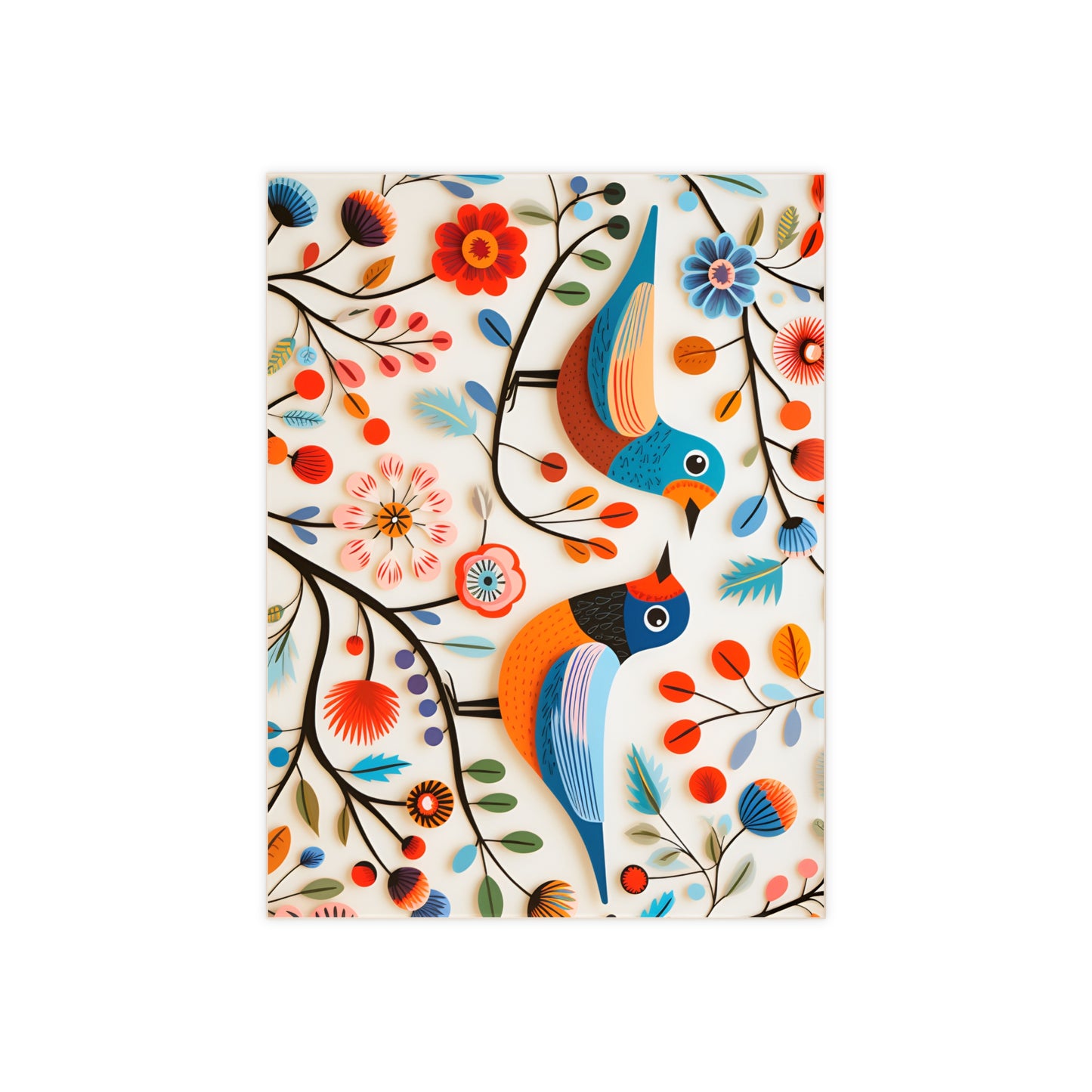 Scandinavian Birds Ceramic Tile