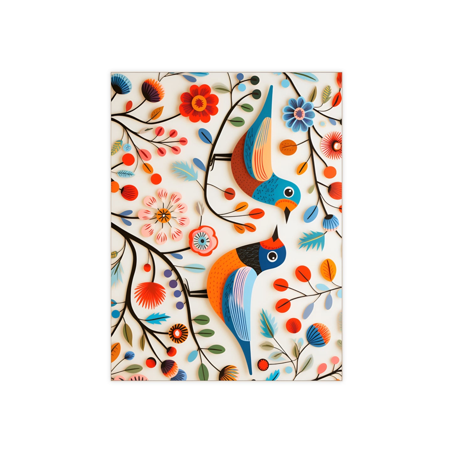Scandinavian Birds Ceramic Tile