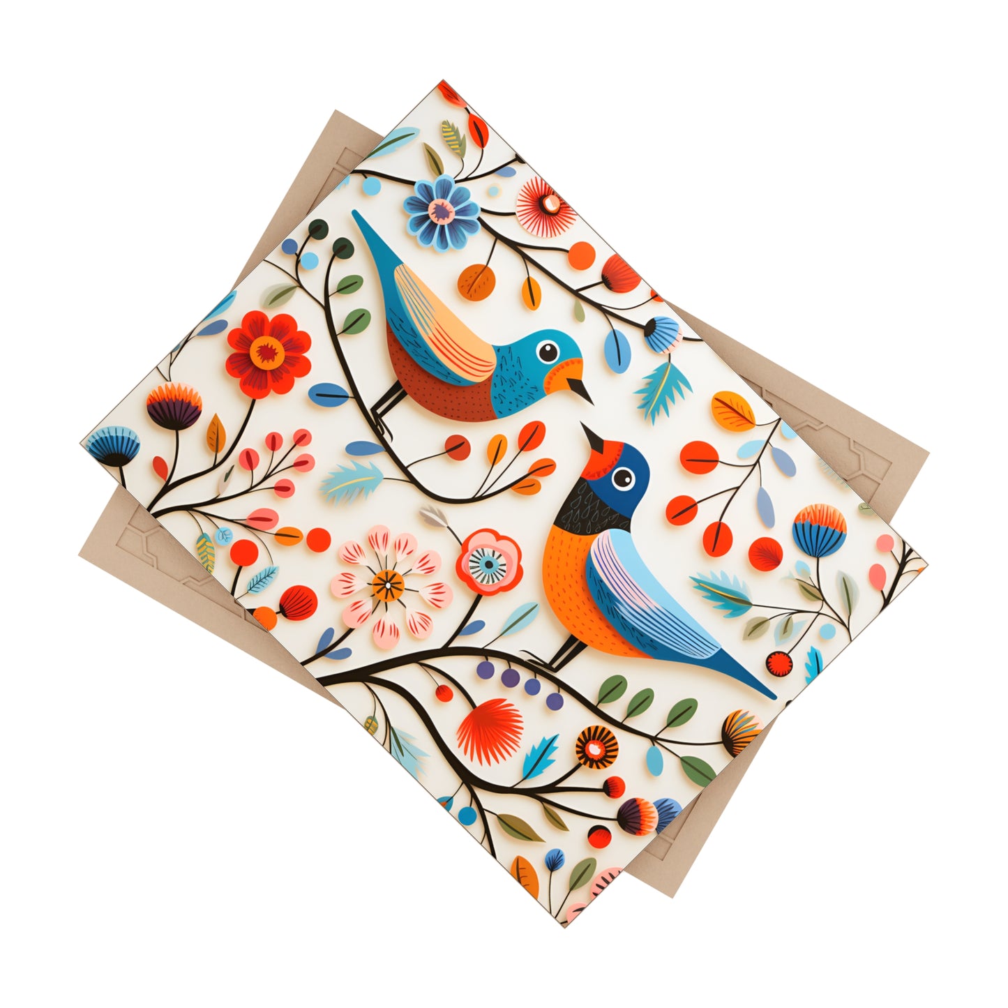 Scandinavian Birds Ceramic Tile