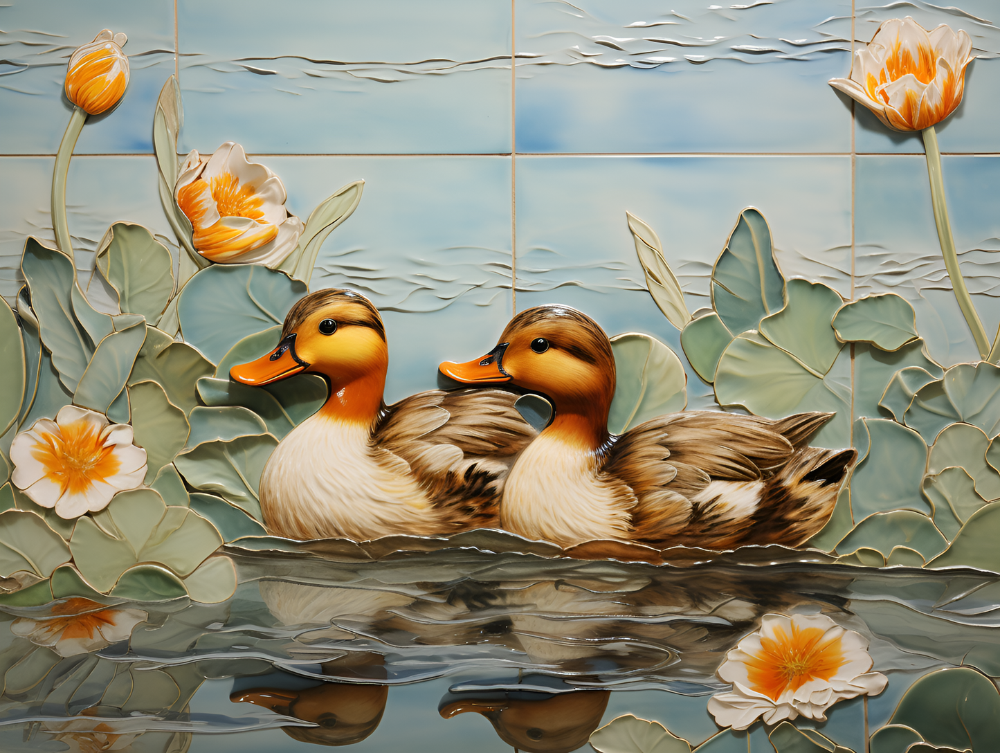 Ceramic Ducks Tile