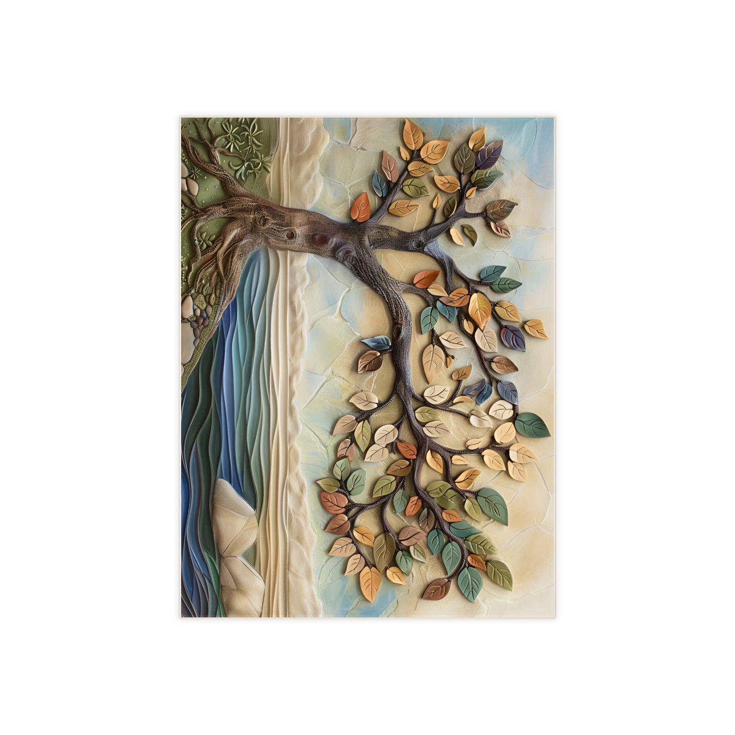 Tree by the Coast Ceramic Tile or Mural.
