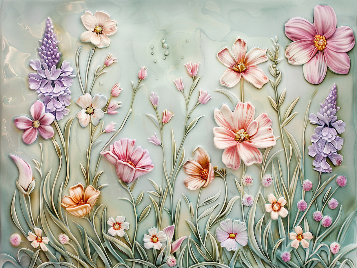 Floral Tile, Flowers Ceramic Tiles.