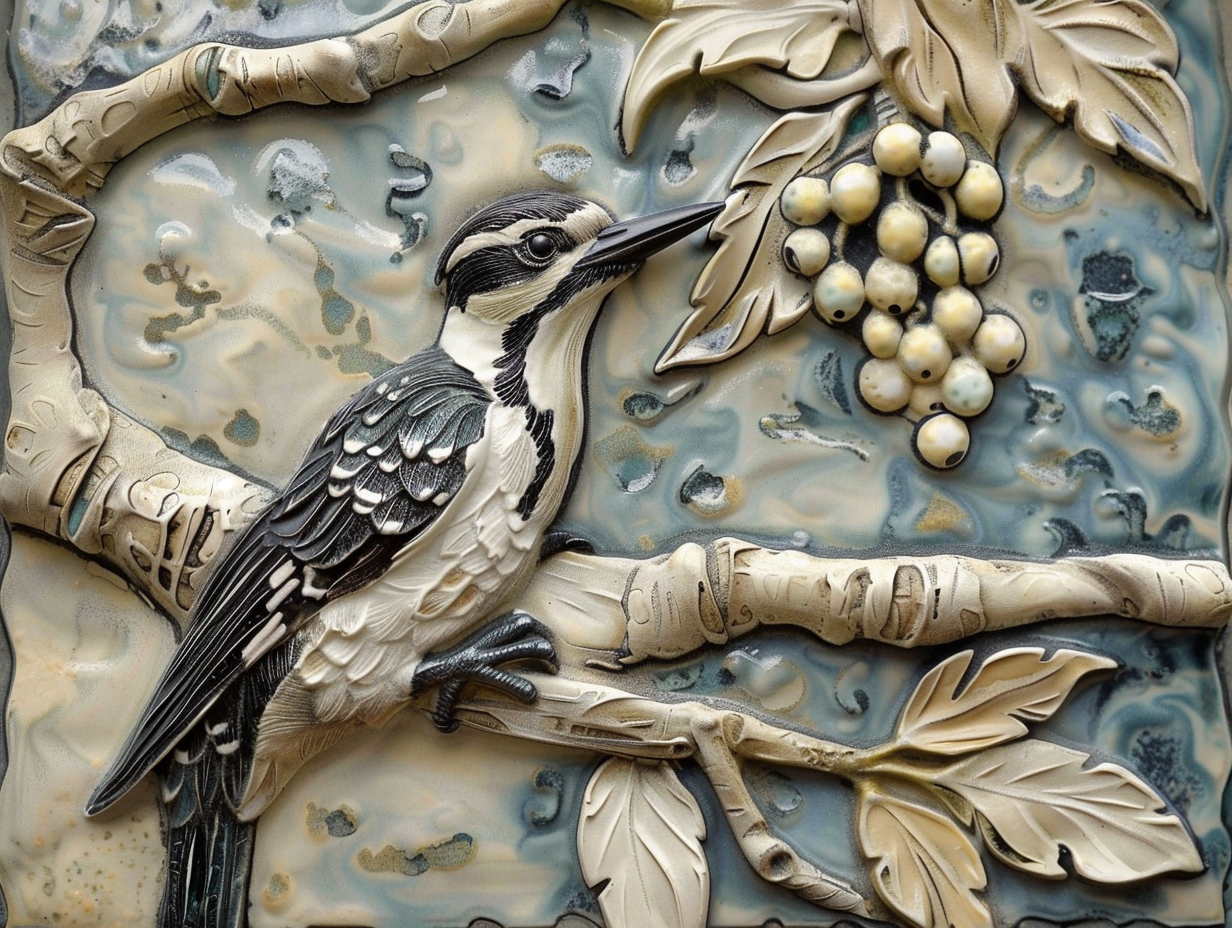 Birds Ceramic Tile Set.