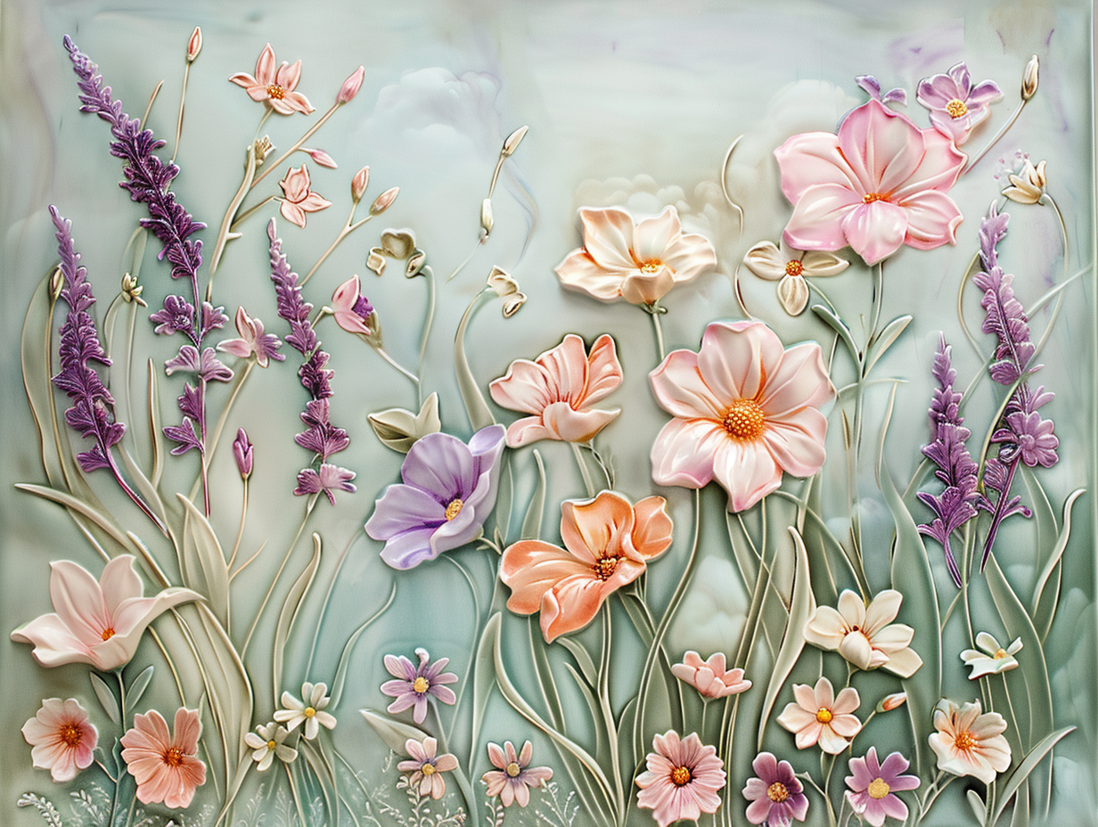 Floral Tile, Flowers Ceramic Tiles.