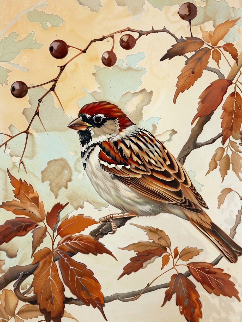Birds Ceramic Tile Set.