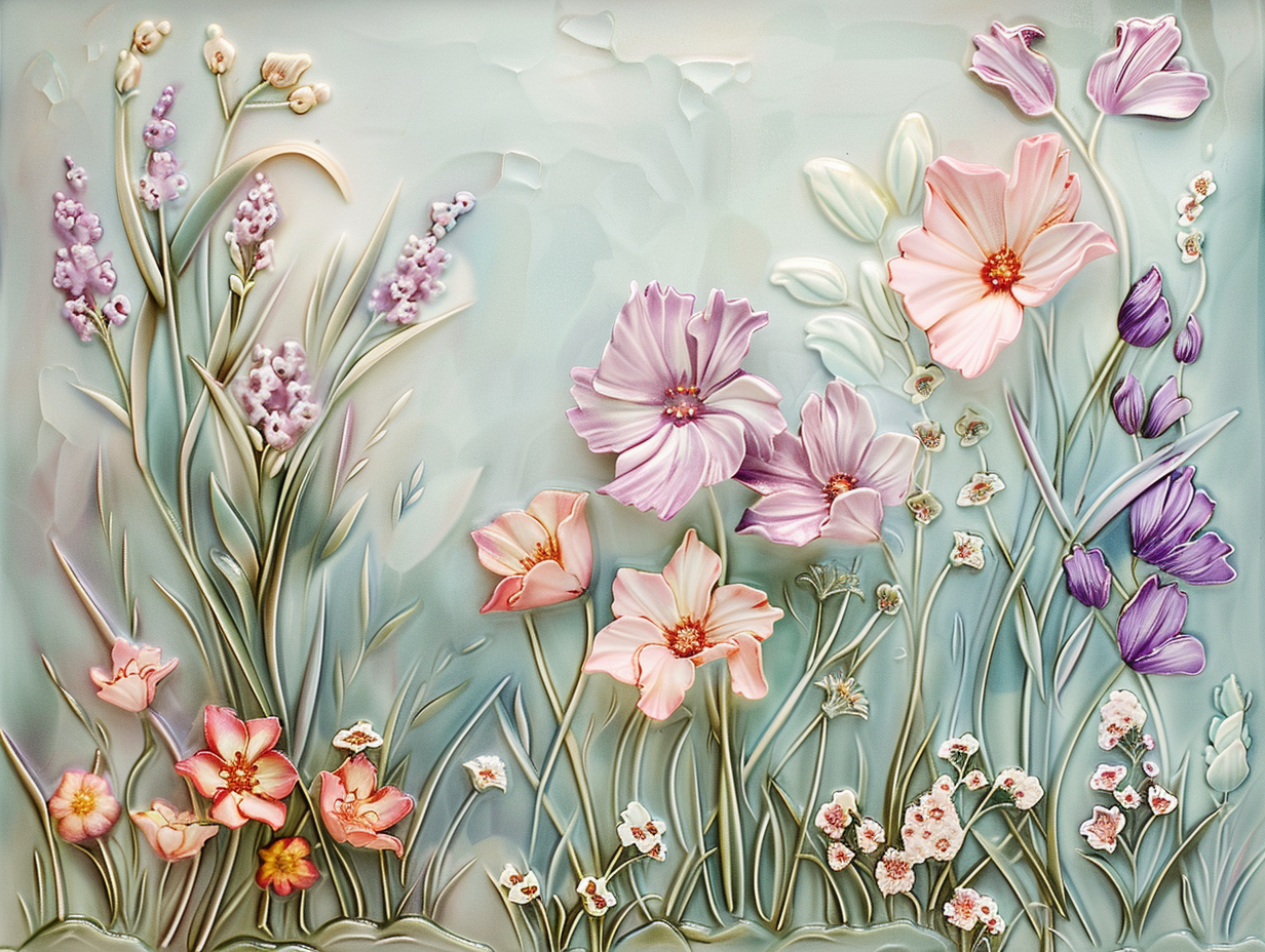 Floral Tile, Flowers Ceramic Tiles.