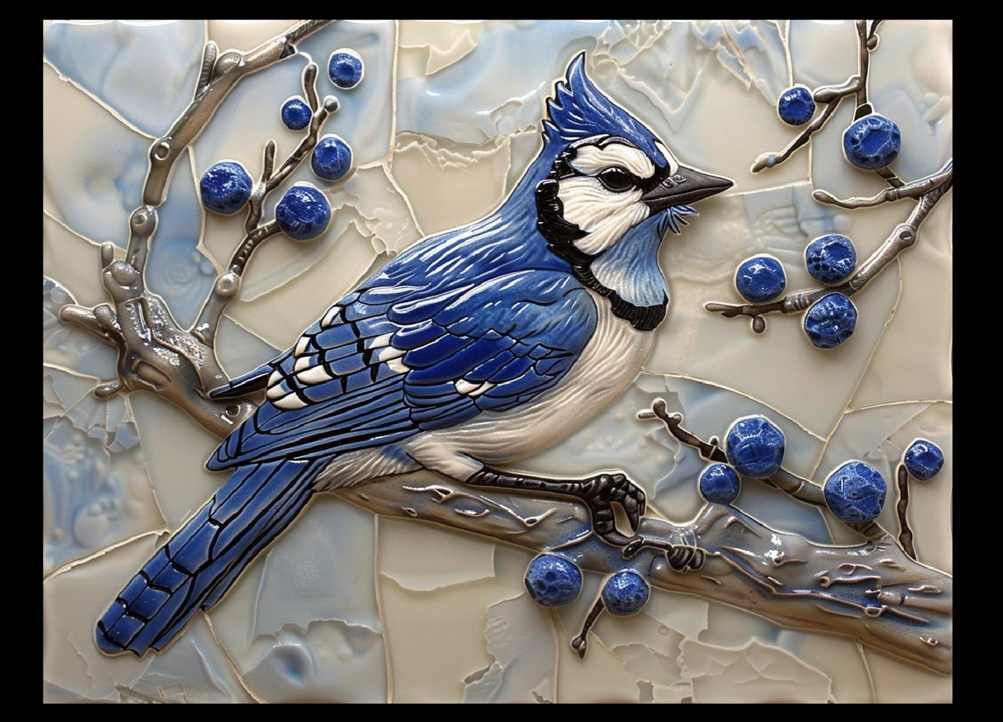 Birds Ceramic Tile Set.