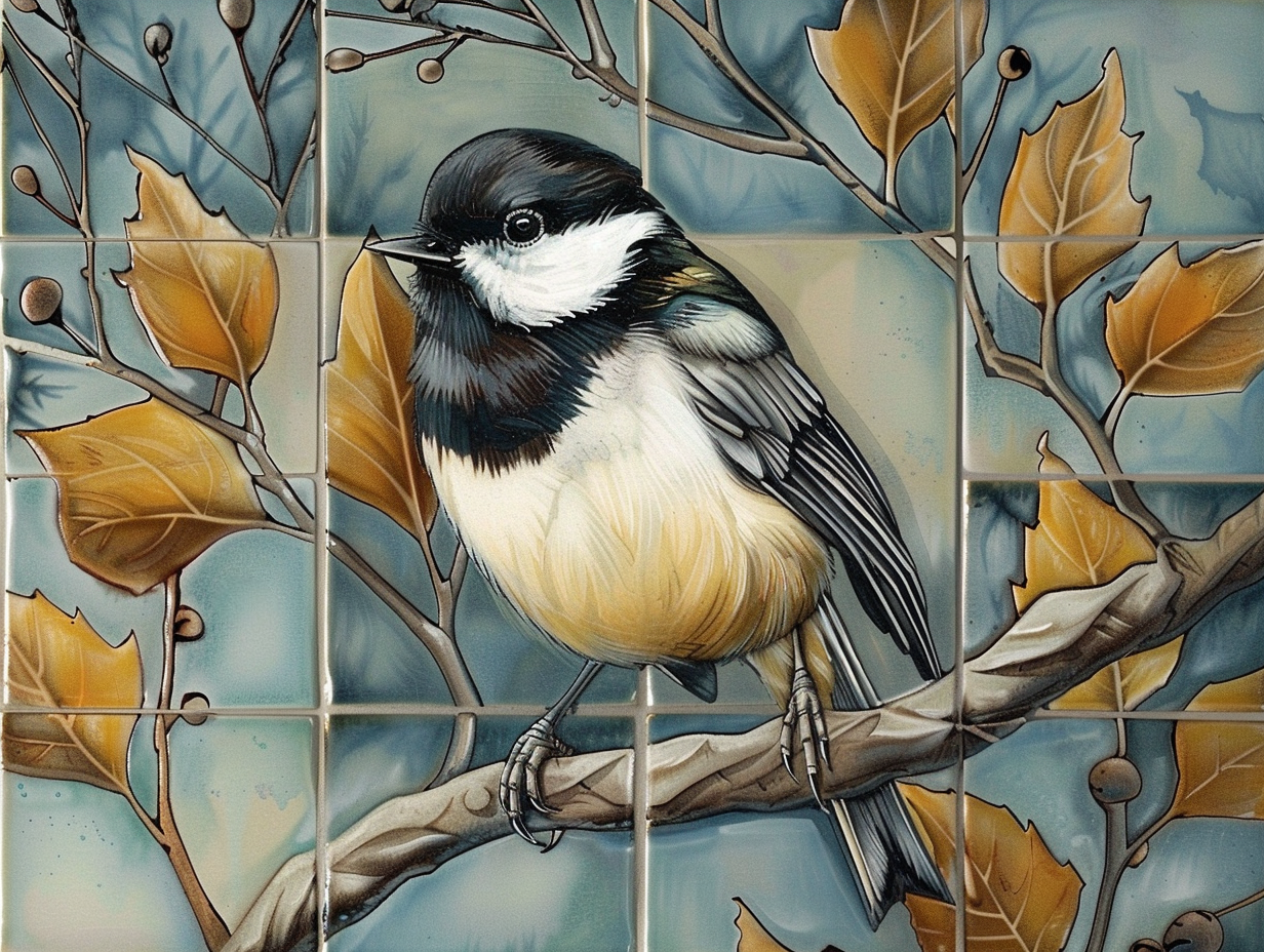 Birds Ceramic Tile Set.