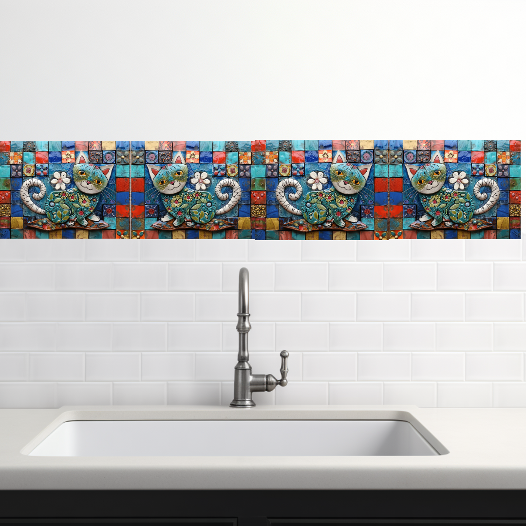 Cat Ceramic Tiles.
