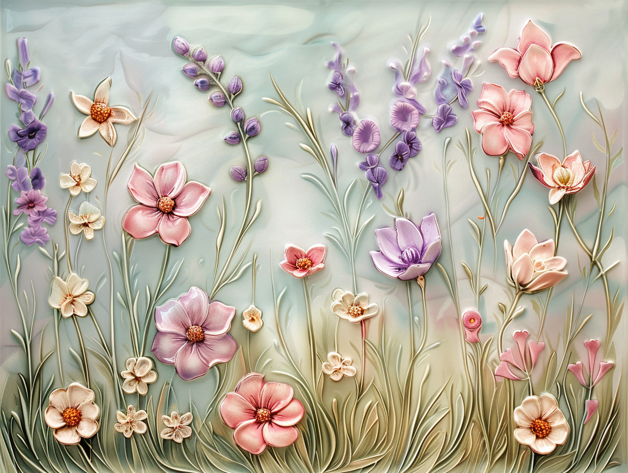 Floral Tile, Flowers Ceramic Tiles.