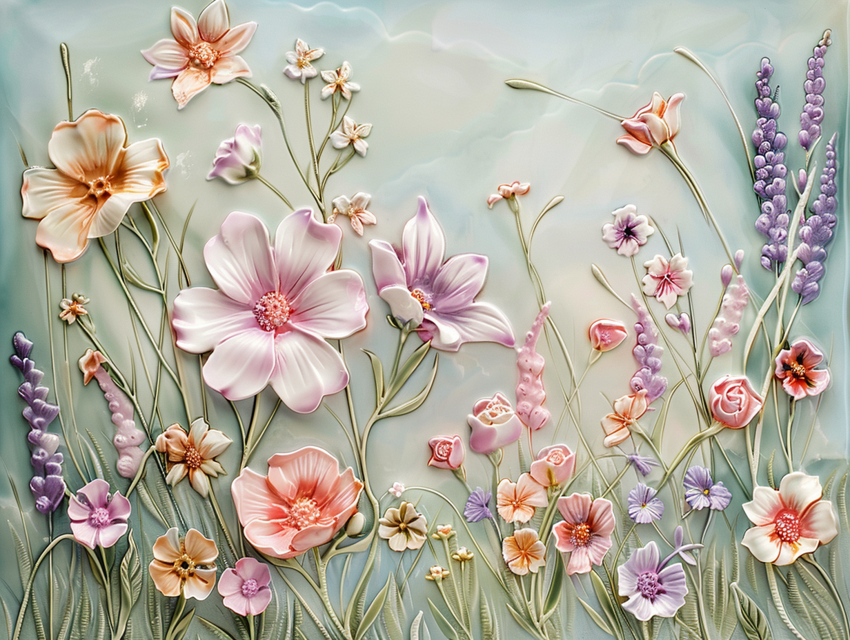 Floral Tile, Flowers Ceramic Tiles.