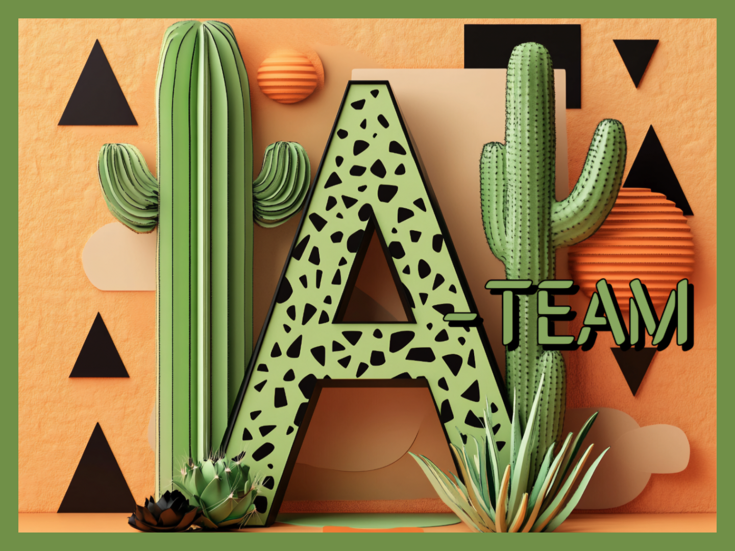 Cacti Ceramic Mural