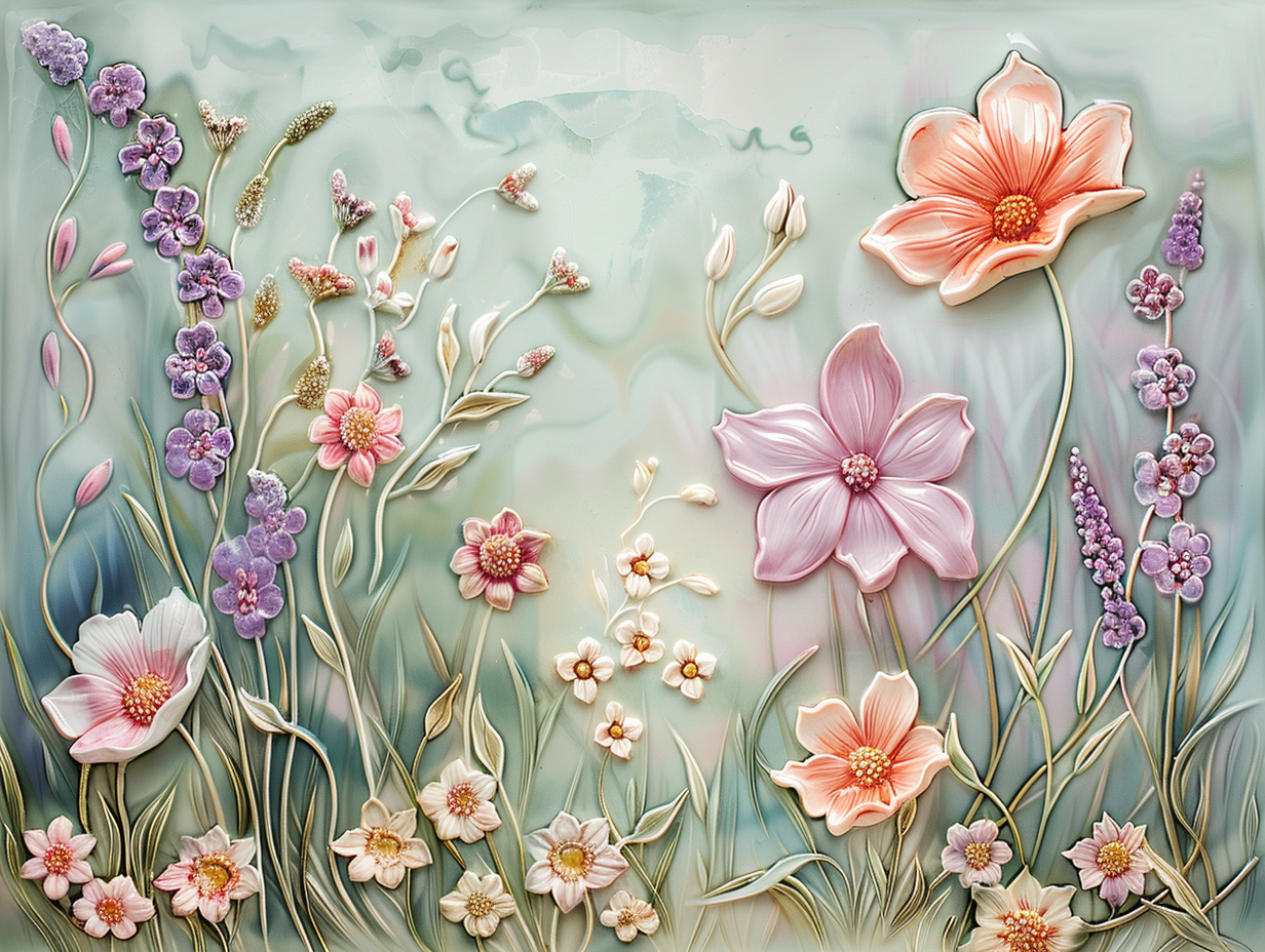 Floral Tile, Flowers Ceramic Tiles.