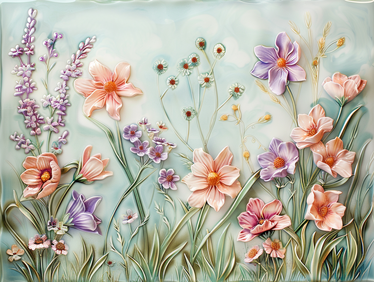 Floral Tile, Flowers Ceramic Tiles.