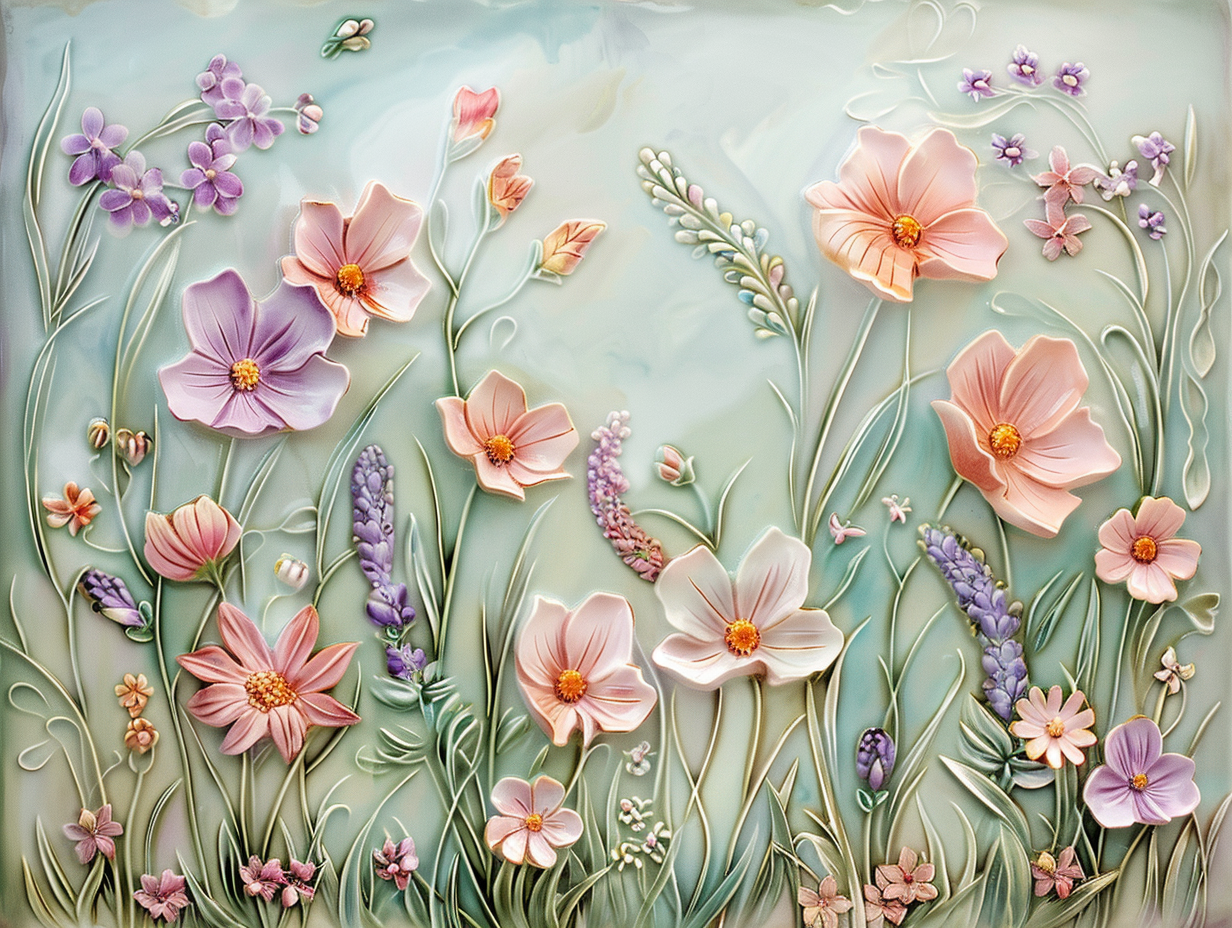 Floral Tile, Flowers Ceramic Tiles.