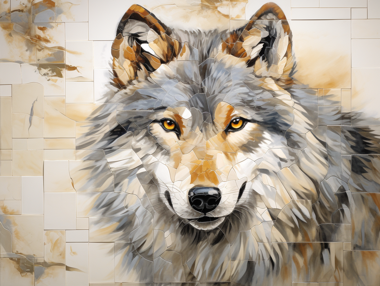 Set of Animal Ceramic Tiles