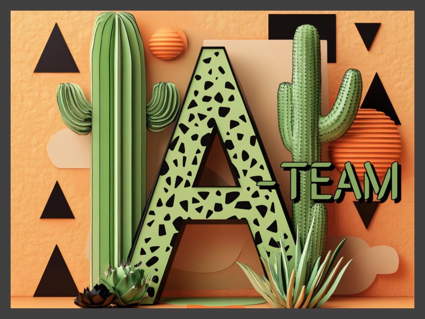 Cacti Ceramic Mural