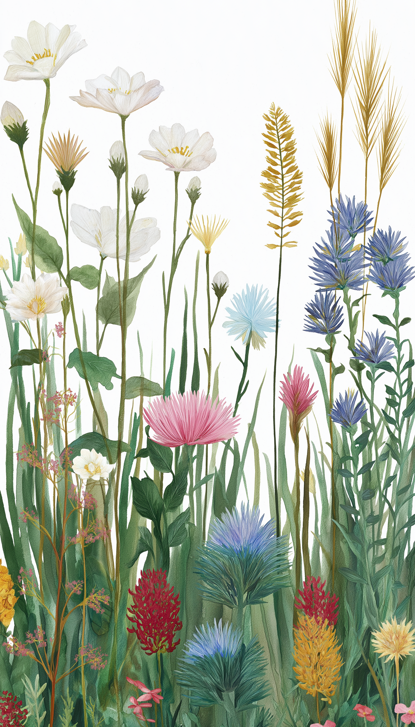 Summer Field Ceramic Tile Mosaic.
