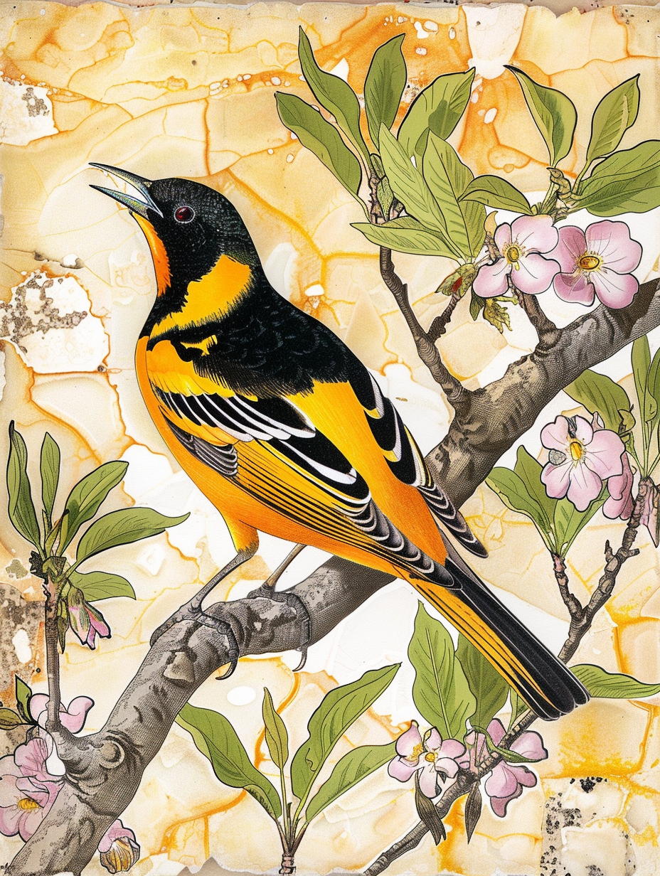 Birds Ceramic Tile Set.