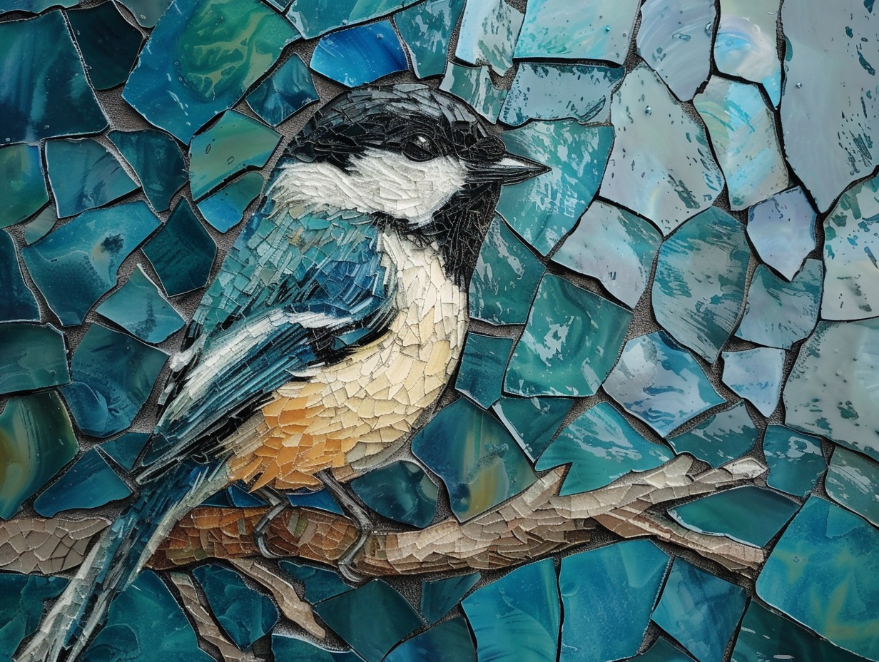 Birds Ceramic Tile Set.