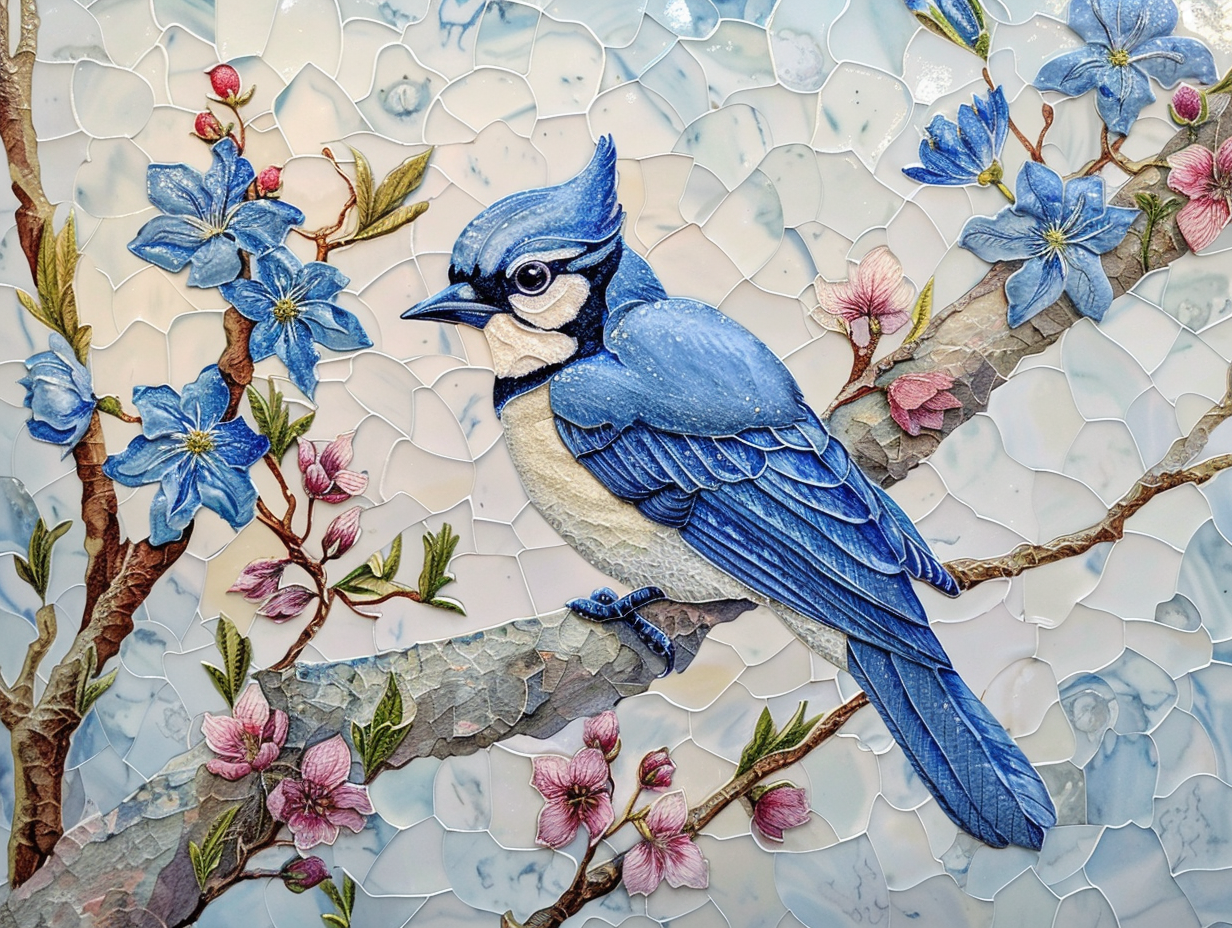 Birds Ceramic Tile Set.