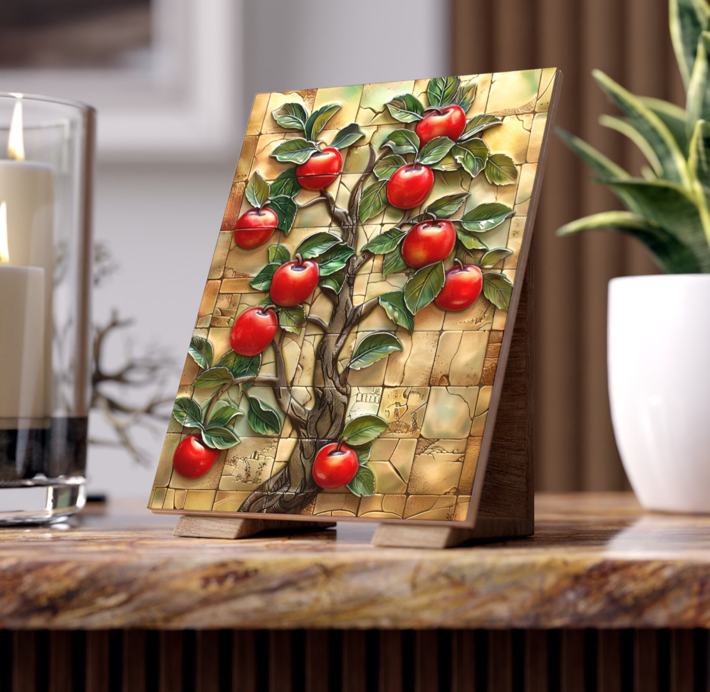 Apple Tree Ceramic Tile or Mural