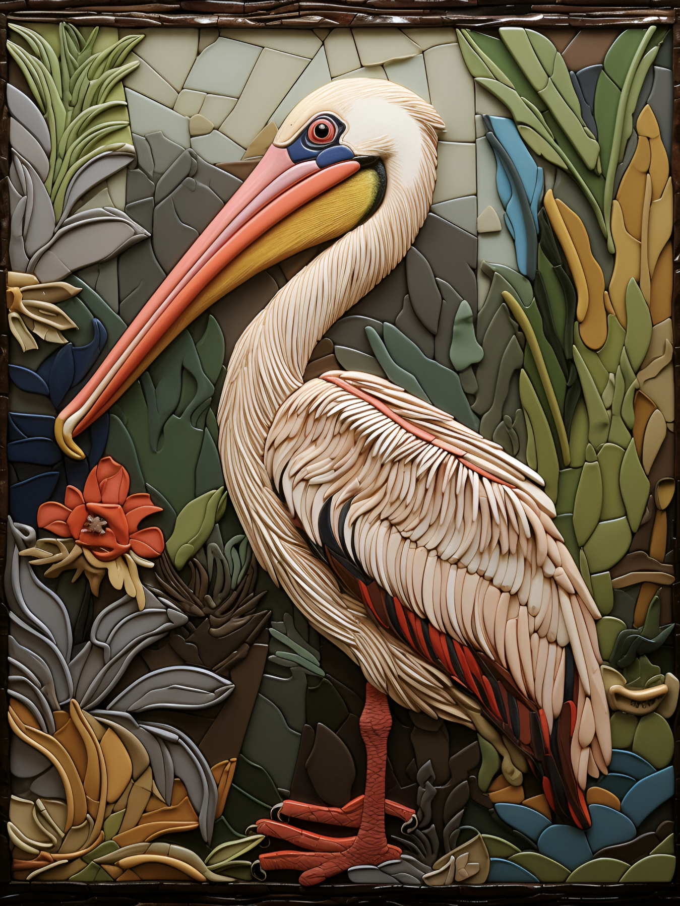 Birds Ceramic Tile Set.
